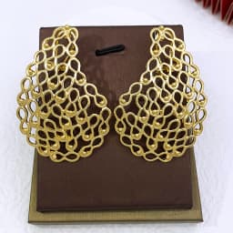 Women Hoop Earrings 18K Gold Plated Latest Fashion Jewelry Wedding Party Gift Accessories 2023 Trending