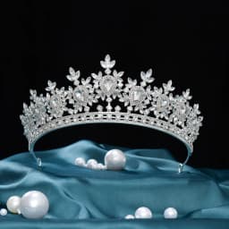 Bride Crowns For Wedding Headdress Cubic Zirconia CZ Luxury Tiaras Crowns For Women Sweet 16 Pageant Prom Hair Jewelry Headpiece