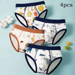 Children Boys Boxer Briefs Cotton Underwear Small Medium Big Boys 12-15 Years Old Teenager Shorts Breathable M L XL 2XL3XL