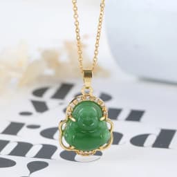 New Design Of Religious Geometry Buddha Peace Blessing Pendant Necklace Fashion High Quality Stainless Steel Chain For Men Women