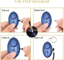 10-12PCS Girl Safety Keychain Supply Self Defense Keychain For Women Bottle Opener Pom Pom Fur Ball Wristlet Card Grabber