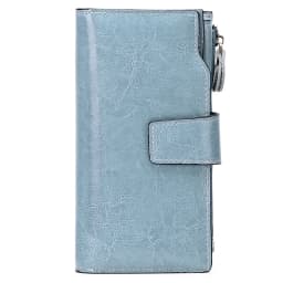 New Rfid Long Women Wallets Clutch Zipper Coin Pocket Female Print Wallet Quality Card Holder Genuine Leather Women Purse