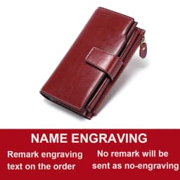 New Rfid Long Women Wallets Clutch Zipper Coin Pocket Female Print Wallet Quality Card Holder Genuine Leather Women Purse