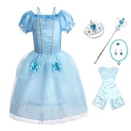 Little Girl Rapunzel Costume Party Fancy Princess Dress Christmas Cosplay Belle Sleeping Beauty Cinderella Carnival Disguise
