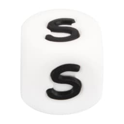 Lofca 100Pcs 12MM Silicone Letter Beads Silicone Beads Loose Beads Food Grade DIY Bracelet Necklace Pacifier Chain Accessories