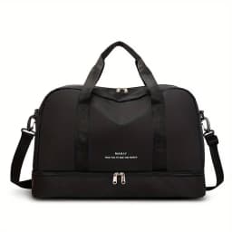 Expandable Travel Duffle Bag for Women, Sports Handbag, Fitness Bag, Large Capacity, One Shoulder Weekend Overnight Bag