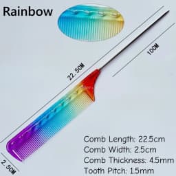 Anti Frizz Pointed-tail Comb 1pc 18cm Resin Classic Multifunctional Haircut Comb For Salon Hairdressing Japanese G01 G02