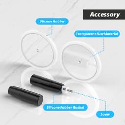 LP Vinyl Record Cleaner Clamp Vinyl Record Label Saver Protector Waterproof Clean Tool With Handle Use For 7-12 Inch EPs LPs