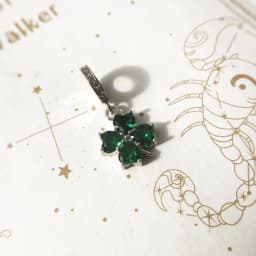 Green Heart Cloverleaf Dangle Charm Lucky Pendant Women Summer 925 Sterling Silver Fine Jewelry
