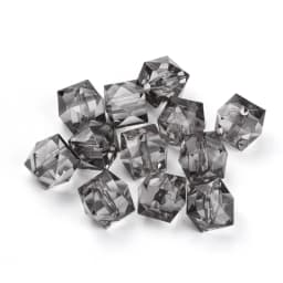 500g 10mm Transparent Acrylic Beads Mixed Color Faceted Cube Loose Spacer Beads for Jewelry Making DIY Handmade Bag Wholesale