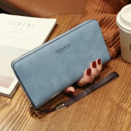 aliwood High Quality Long Leather Women's Wallet Clutch Zipper Coin Purse Money Clip Card Holder Phone Package Cartera femenina