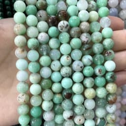 4 6 8 10MM Natural Australia Chrysoprase Jades Stone Round Loose Beads Size For Jewelry Making DIY Bracelet Necklace Accessories