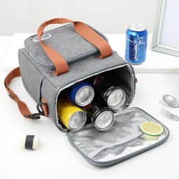 Large Capacity Lunch Bag Thermal Insulation Thickened Waterproof Bags Portable With Handle Crossbody Bag Waterproof Oxford Cloth