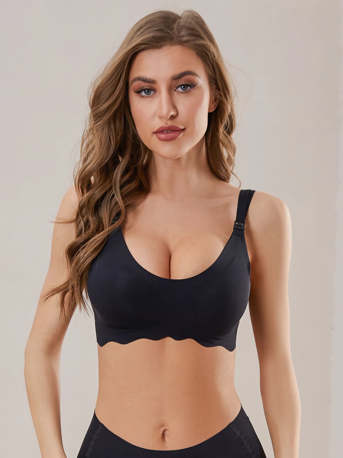 New Traceless Women's Comfortable and Breathable Ultra Thin Breastfeeding Bra Detachable Breastfeeding Bra