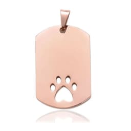 10pcs Wholesale Stainless Steel Pet ID Blank Rectangle Dog Tags Pendant Necklace Jewelry Findings Hypollergenic 28x45mm