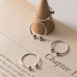 La Monada Bead Women Ring 925 Sterling Silver Minimalist Rings For Women 925 Silver Fine Jewerly Rings Woman Adjustable Open