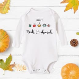 My First Rosh Hashanah Baby Romper Holiday Clothes Rosh Hashanah Boy Girls Shana Tova Toddler Infant Long Sleeve Ropa
