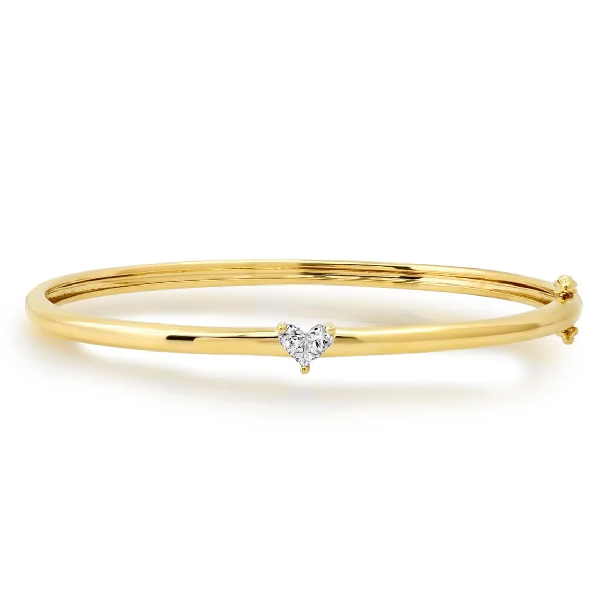 Promotion 7.5" Inner 60mm Three Stone Geometric Triangle Shaped Gold Color Women Bangle Bracelet