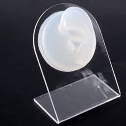 Silicone Ear Model Use for Tattoo Puncture Practice Display Jewelry Tool Body Piercing Simulation Model Sold With Acrylic Stand