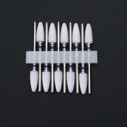 10pc/Set Milling Cutter Ceramic Nail Drill Bits Electric Manicure Files Kit Cuticle Remove Burr Gel Polish Tools Accessories