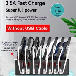 150W Universal Multi USB Type C Fast Charger 16 Port 3.5A MAX Charging Station Stand For Ipad Iphone 17 16 Samsung Xiaomi Tablet