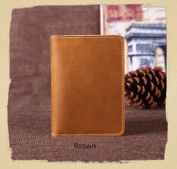 Unisex Genuine Leather Passport wallet Women Vintage Cow Leather Passport cover Wallet Men Credit Card Holder Travel Wallet
