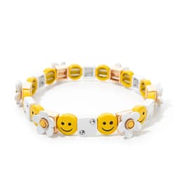 2023 Summer New Design Gold Color Braceets For Women Flower Charms Beaded Bangle Gift Boho Hand Happy Jewelry
