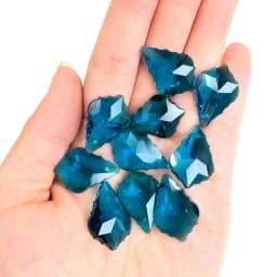 Wholesale 10PCS Multi Color Double Sided Crystal Glass Maple Leaf Loose Spacer Beads DIY Earrings Necklace Pendant Jewelry Gifts