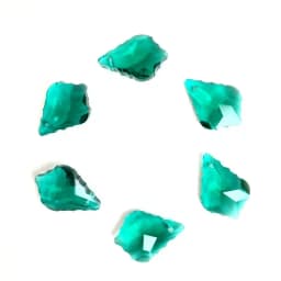 Wholesale 10PCS Multi Color Double Sided Crystal Glass Maple Leaf Loose Spacer Beads DIY Earrings Necklace Pendant Jewelry Gifts