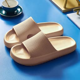 Rimocy VIP Link Thick Platform Slippers Women Men Home Bathroom Soft EVA Sandals Woman 2023 Summer Non-slip Beach Flip Flops
