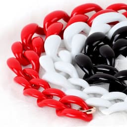FishSheep Vintage Big Acrylic Red Choker Necklace for Women Punk Large Resin Chunky Chain Collar Pendants Necklaces Jewelry Gift