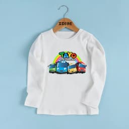 Tayo the Little Bus Print Cartoon Kids T shirt Funny Casual Children Clothes Autumn Baby Boys Girls Long Sleeve T-shirt,LKP5837