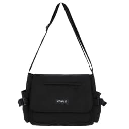 Men's Harajuku Shoulder Bags Waterproof Canvas Crossbody Bags Teen Boys School Messenger Bag
