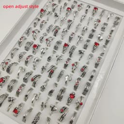 50000 Style Different Finger Rings Wholesale In Stock 100pc/Lot Hot Vintage Silver Gold Color New Alloy Joint Ring Party Women