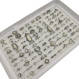 50000 Style Different Finger Rings Wholesale In Stock 100pc/Lot Hot Vintage Silver Gold Color New Alloy Joint Ring Party Women