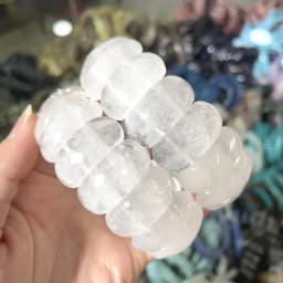 Wholesale 12X24mm Cut Natural Stone Agate Crystal Energy Stone Bracelet Single Layer Hand Sign Men's and Women's Fashion Jewelry