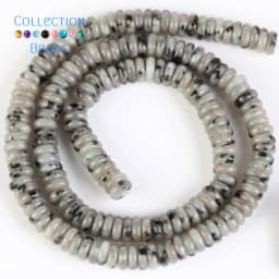 6x2mm 160Pcs Natural Stone Beads Howlite Amazonite Tiger Eye Flat Round Rondelle Beads For Jewelry Making DIY Necklace Bracelet