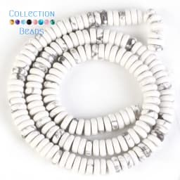 6x2mm 160Pcs Natural Stone Beads Howlite Amazonite Tiger Eye Flat Round Rondelle Beads For Jewelry Making DIY Necklace Bracelet
