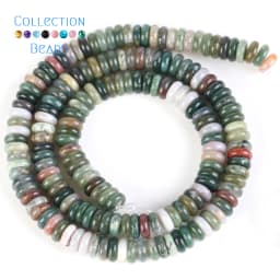 6x2mm 160Pcs Natural Stone Beads Howlite Amazonite Tiger Eye Flat Round Rondelle Beads For Jewelry Making DIY Necklace Bracelet