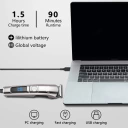 Kemei Professional Multifunction Beard Hair Trimmer Waterproof 6 In 1 Hair Clipper Electric Razor For Men Grooming Kit KM-8508