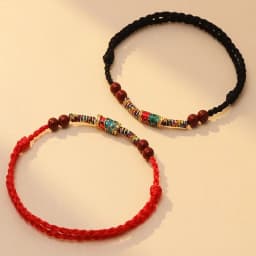 Hand Woven Natural Purple Cinnabar Koi Fish Lucky Bracelets Women Men Red Rope Blessing Wealth Charms Bangles Friend Gift