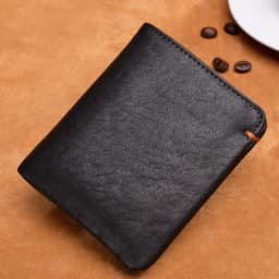 Top Layer Cowhide Walet Soft Genuine Leather Wallet Mens Credit Card Holder Luxury Moneybag Black Stylish Simple Wallets for Men