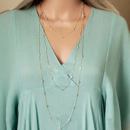 3MM Bezel Set Round Dot Geometric CZ Station Chain Necklace 100% 925 Stelring Silver 46cm 85cm 102cm Multi Layer Chains