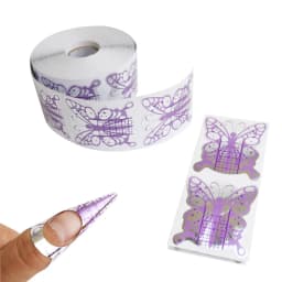 500Pcs Nail Paper Extension Stencil Forms Stickers Holder for Gel Acrylic Tips Builder French Nail Form Tip False Nails Art Tool