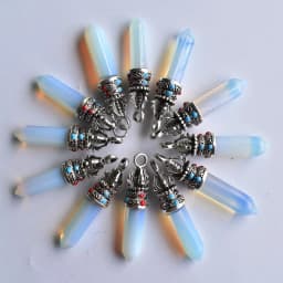Wholesale 12pcs/lot fashion good quality natural stone mix pillar charms Pendants for jewelry accessories marking free shipping