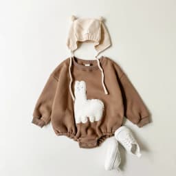 2024 Ins Baby Girls Clothes Fleece Animal Hooded Rompers Baby Boys Toddler Outfits Bodysuit Warm Baby Jumpsuit Autumn Winter
