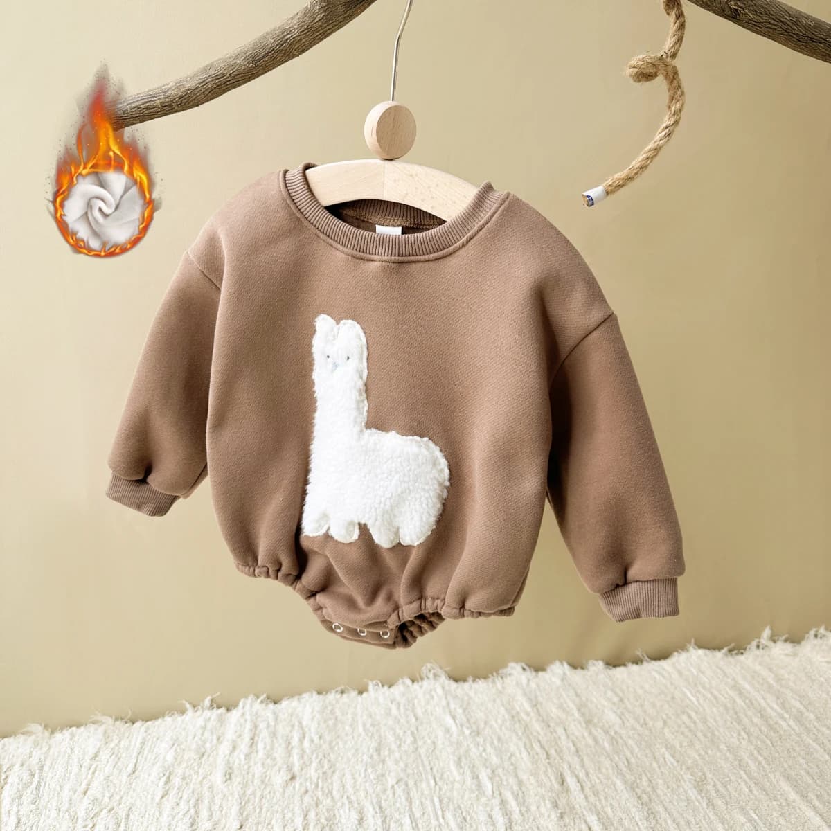 2024 Ins Baby Girls Clothes Fleece Animal Hooded Rompers Baby Boys Toddler Outfits Bodysuit Warm Baby Jumpsuit Autumn Winter