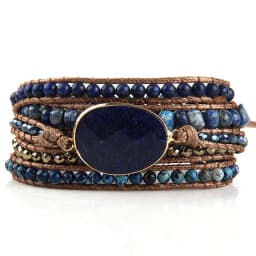 Fashion Bohemian Jewelry Boho Bracelet Mixed Natural Stones And Charm Handma Wrap Bracelets Gift