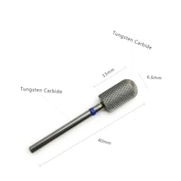 HYTOOS Smooth Top Large Barrel Bits (R Cut) 3/32 Carbide Nail Drill Bit Milling Cutter For Manicure Nail Art Equipment Tools