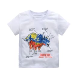Jumping Meters New Arrival Boys Girls T Shirts With Fish Print Hot Selling Summer Short Sleeve Animals Kids Tees Tops